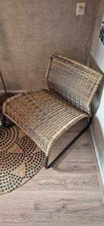 Rieten relaxstoel / loungestoel, Ophalen, Zo goed als nieuw, Bruin, Eén