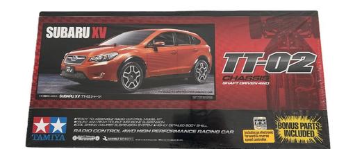 Tamiya 58567 1/10 RC Subaru XV (TT-02), Hobby en Vrije tijd, Modelbouw | Radiografisch | Auto's, Nieuw, Auto onroad, Elektro, Schaal 1:10