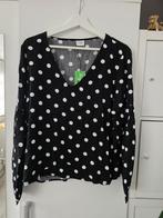 Stippen blouse, Maat 38/40 (M), Zwart, Nieuw, Ophalen of Verzenden