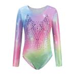 Turnpakje regenboog holografisch 122 128 134 140 146 152, Ophalen of Verzenden, Nieuw, Overige kleuren, Turnpak(je)