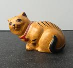 Franklin Mint Curio Cabinet Cats 1986 Chalkware kattenbeeldj, Verzamelen, Beelden en Beeldjes, Ophalen of Verzenden, Zo goed als nieuw