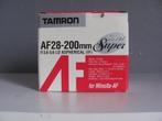 Tamron AF28-200mm for Minolta/Sony met zonneklep, Ophalen of Verzenden, Nieuw, Telelens, Zoom