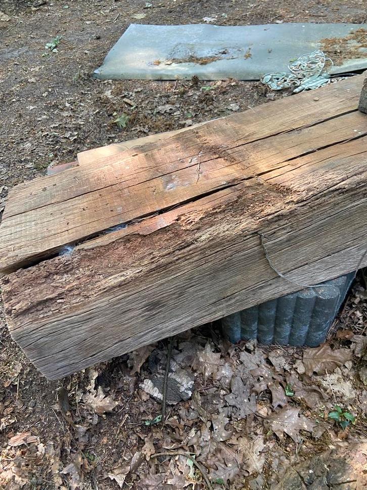Hardhouten Balk - Robuust & Karaktervol, Doe-het-zelf en Verbouw, Hout en Planken, Gebruikt, Balk, Overige houtsoorten, 300 cm of meer