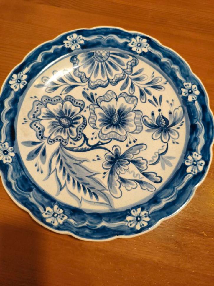 Blauw-wit decoratieve wandplaat, Antiek en Kunst, Antiek | Wandborden en Tegels, Ophalen