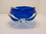 Blauwe glazen Murano schaal asbak, Antiek en Kunst, Ophalen of Verzenden