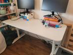 Ikea Bekant Bureau Wit 160x80cm - Verstelbaar, Huis en Inrichting, Ophalen, In hoogte verstelbaar, Zo goed als nieuw, Bureau