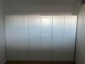 IKEA PAX / TYSSEDAL kledingkast – wit/wit (300x60x201 cm)