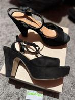 DUNE hakjes maat 39 suede origineel ZGAN, Schoenen met lage hakken, G, Zwart, G