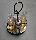 4 delig engelse art deco verzilverde tafelset/ menage, Antiek en Kunst, Curiosa en Brocante, Ophalen