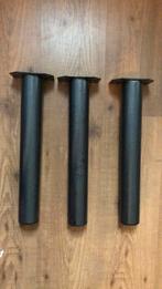 3 Nieuwe Tafelpoten Rond Hamerslag 42x6cm, Tafelpoot, Rond, Nieuw, Minder dan 50 cm