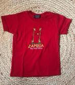 T-shirt Zambia maat 92, Ophalen of Verzenden, Zo goed als nieuw, Jongen of Meisje, Shirt of Longsleeve