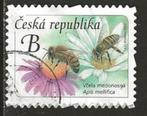 Tsjechie 48, bij op bloem, Postzegels en Munten, Postzegels | Europa | Overig, Overige landen, Verzenden, Gestempeld