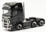 Scania CS 20 HD 6x2 m. Pipes, Lampenb., Fanf., Ramm., zwart, Hobby en Vrije tijd, Modelauto's | 1:87, Ophalen of Verzenden, Nieuw