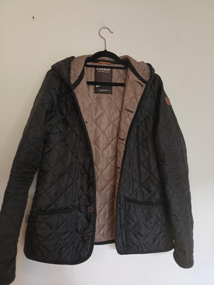 Chasin jeans jasje, Kleding | Heren, Jassen | Zomer, Zo goed als nieuw, Maat 46 (S) of kleiner, Zwart, Ophalen of Verzenden