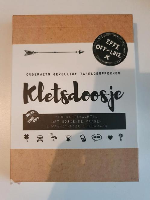 Kletsdoosje, Hobby en Vrije tijd, Gezelschapsspellen | Kaartspellen, Zo goed als nieuw, Ophalen of Verzenden
