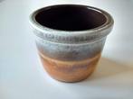 Bloempot Scheurich in bruin en grijs jaren 60 puntgaaf, Tuin en Terras, Bloempotten, Rond, Binnen, Ophalen of Verzenden, Zo goed als nieuw