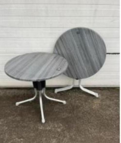3 stuks horeca terras tafel inklapbaar rond 80 cm, Tuin en Terras, Tuinmeubel-accessoires, Gebruikt, Ophalen