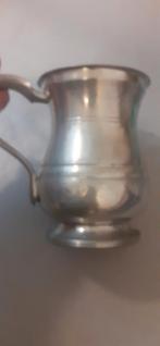Prachtige tinnen mok/beker, Ophalen of Verzenden