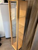 Glazen Vitrinekast - 174cm Hoog, Ophalen, Minder dan 50 cm, Gebruikt, Glas