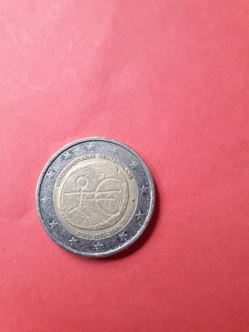 Duitsland € 2 2009 (F) "10 jaar EMU", Postzegels en Munten, Munten | Europa | Euromunten, Losse munt, 2 euro, Duitsland, Verzenden