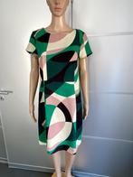 J431 Steps maat 40=M jurk jurkje groen/beige/zwart, Kleding | Dames, Jurken, Maat 38/40 (M), Ophalen of Verzenden, Zo goed als nieuw