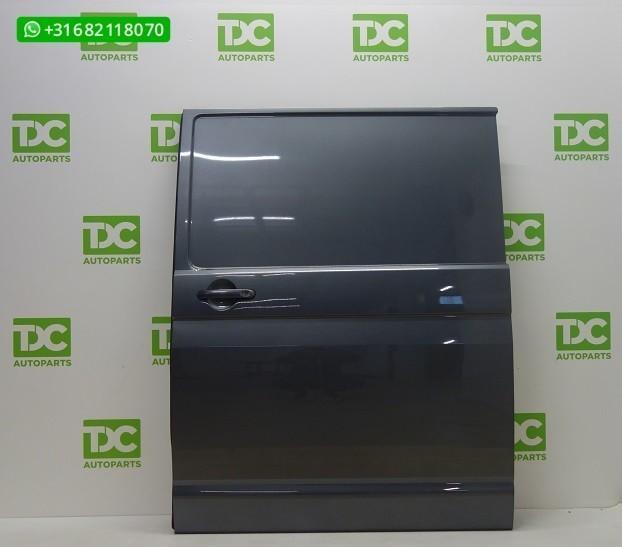 VW Transporter T6 (15-20) Schuifdeur links dicht indium grey, Auto-onderdelen, Carrosserie en Plaatwerk, Deur, Volkswagen, Links