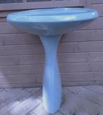 WASTAFEL MET ZUIL GEGLAZUURD {NIEUW}+KRANEN EN SYPHONS, Doe-het-zelf en Verbouw, Sanitair, Ophalen of Verzenden, Nieuw, Rvs, Wastafel