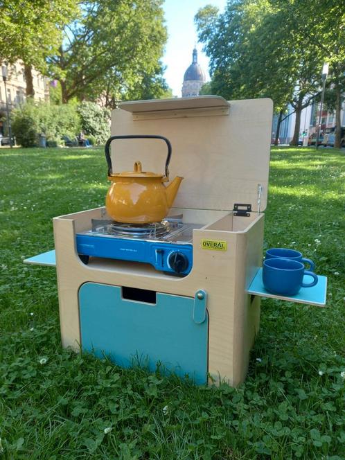 Draagbare kook-box mini keuken, Caravans en Kamperen, Kampeeraccessoires, Nieuw, Ophalen of Verzenden