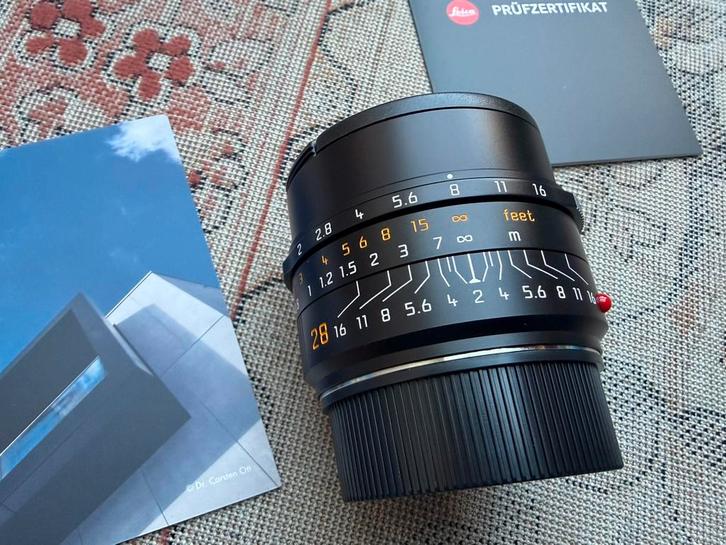 Nieuw Leica Summicron M 28mm 2.0 ASPH 11618 Close Focus Lens, Audio, Tv en Foto, Fotografie | Filters, Nieuw, Ophalen of Verzenden