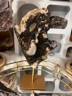 Agaat met Chalcedoon en Calciet, Ophalen of Verzenden, Mineraal