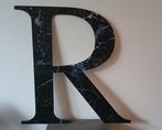 Fabryk Design letter R dibond zwart marmer, Ophalen of Verzenden, Nieuw