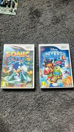 Wii spellen sonic en disney universe, Avontuur en Actie, Gebruikt, Verzenden, Eén computer