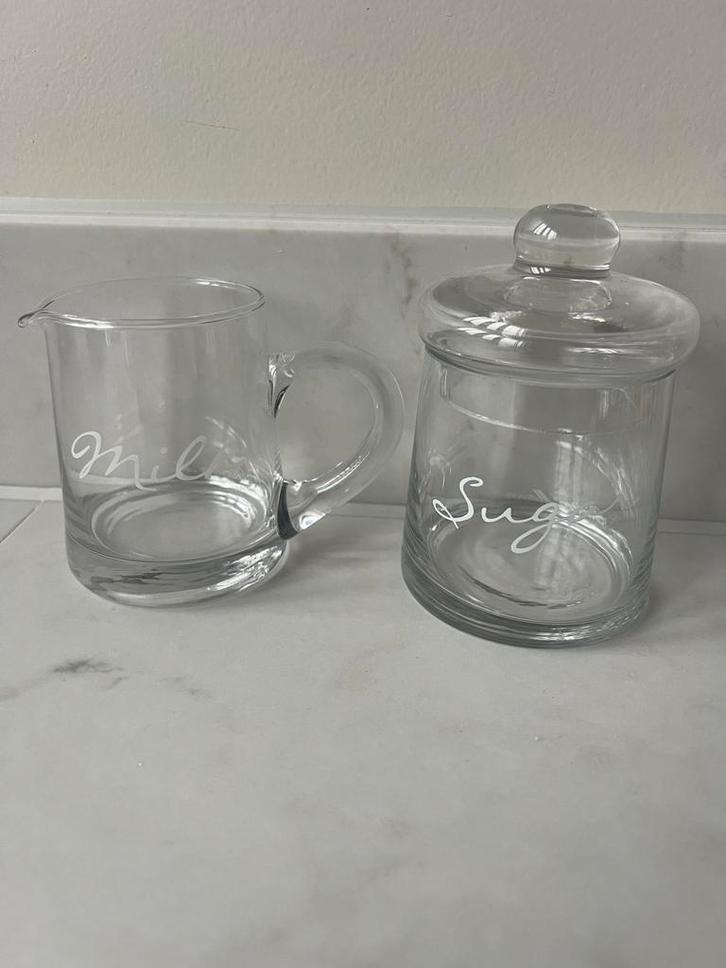 Riviera Maison Melkkan & Suikerpot NIEUW, Huis en Inrichting, Woonaccessoires | Stolpen, Nieuw, Ophalen of Verzenden