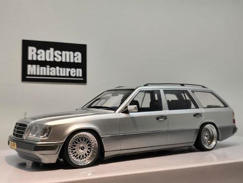 Mercedes-Benz W124 CUSTOM - BBS - TREKHAAK - 1:18 Triple9, Hobby en Vrije tijd, Modelauto's | 1:18, Zo goed als nieuw, Auto, Ophalen of Verzenden