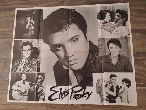 Poster van vroeger: Elvis Presley - Collage, Verzamelen, Muziek, Artiesten en Beroemdheden, Gebruikt, Poster, Artwork of Schilderij