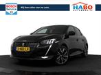 Peugeot 208 1.2 PURETECH GT AUTOMAAT 100PK ECC/CRUISE/NAV/CA, 101 pk, Gebruikt, Leder en Stof, Zwart