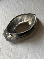Vintage Franse RVS inox sauskom met golvende rand, Ophalen, Overige materialen, Gebruikt, Schaal of Schalen