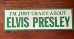 Elvis Presley originele Car Bumper Sticker 1976, Ophalen of Verzenden, Gebruikt, Overige typen