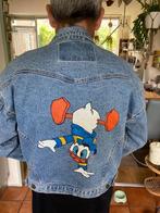 Spijkerjasje dames met Donald Duck, maat L, Blauw, Maat 42/44 (L), Ophalen of Verzenden, Onbekend