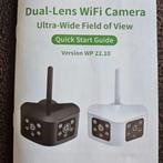 Dual Lens Wifi Camera Outdoor 180, Audio, Tv en Foto, Videobewaking, Nieuw, Buitencamera, Ophalen