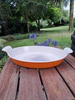 Mooie schaal Coussance / Le Creuset, Ophalen of Verzenden, Gebruikt, Overige materialen