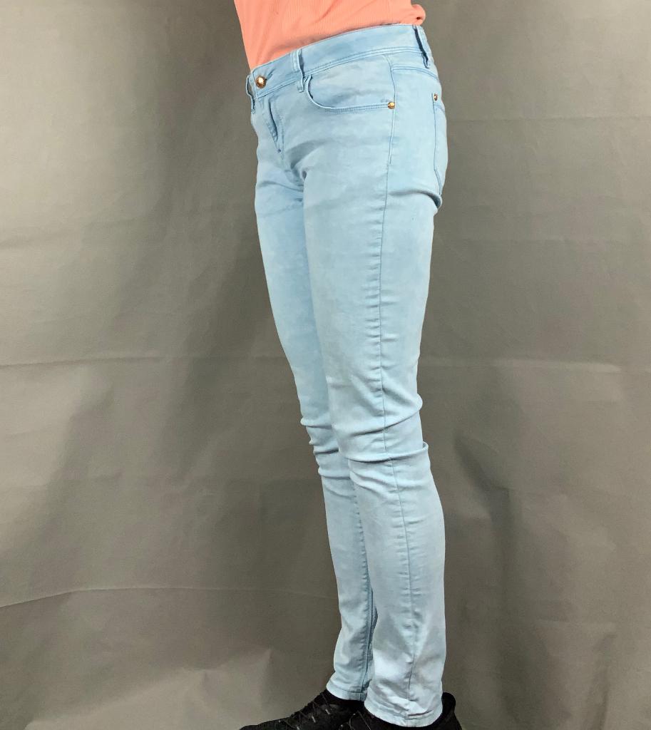 Hello Miss Skinny Jeans, maat 40 lichtblauw gewolkt, Hello Miss, Blauw, Ophalen of Verzenden, Zo goed als nieuw