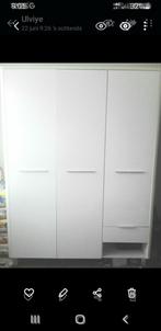 LINNENKAST HOOGGLANS WIT NIEUW, Ophalen, 200 cm of meer, 150 tot 200 cm, Zo goed als nieuw