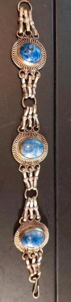 Armband lapis lazuli, Overige merken, Staal, Ophalen of Verzenden, Zo goed als nieuw