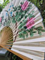 Mooie handgeschilderde (140 cm breed)Chinese waaier*brocante, Ophalen of Verzenden, Gebruikt
