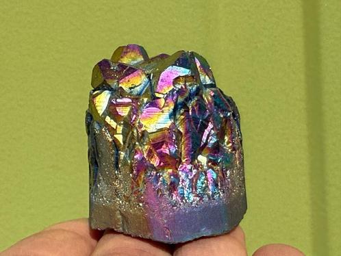 Titanium Aura Kwarts mineralen AB, Verzamelen, Mineralen en Fossielen, Mineraal, Ophalen of Verzenden