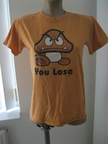 maat S, oranje Gildan Heavy Cotton T-shirt met opdruk, 61 cm beschikbaar voor biedingen
