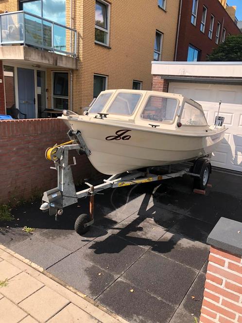 Rana 15 met honda 9.9 en trailer, Watersport en Boten, Vis- en Consoleboten, Gebruikt, Tot 10 pk, 3 tot 6 meter, Benzine, Buitenboordmotor