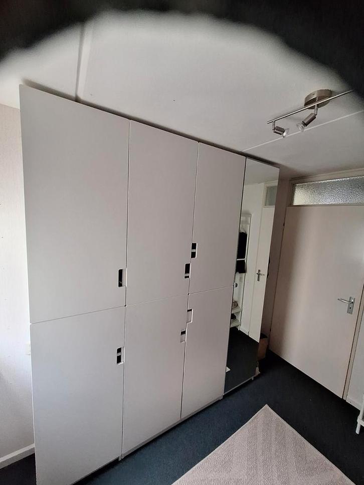 Ikea Pax Kast 235x200x39 met spiegeldeur en schoenplanken, Huis en Inrichting, Kasten | Kledingkasten, Zo goed als nieuw, 200 cm of meer