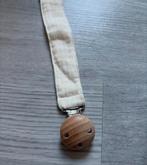 Speenkoord met houten clip beige, Kinderen en Baby's, Babymode-accessoires, Ophalen of Verzenden, Nieuw, Onbekend